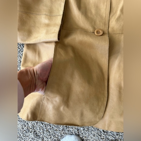 B. Moss vintage women’s leather fitted jacket size medium - Picture 6 of 14